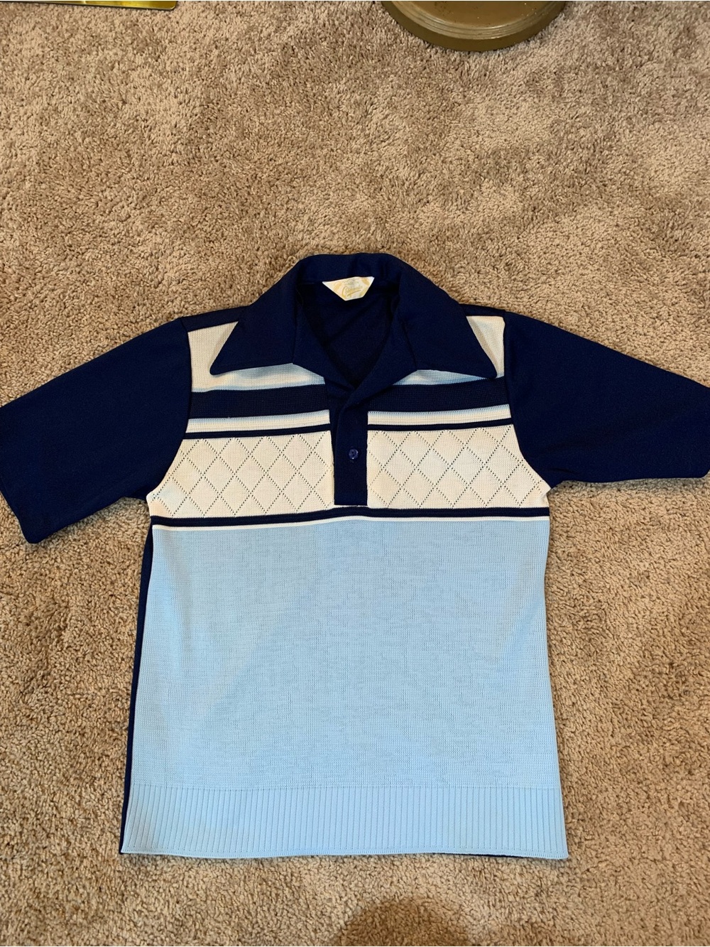 Vintage/Retro 1960’s 1970’s knit polo in mint condition.